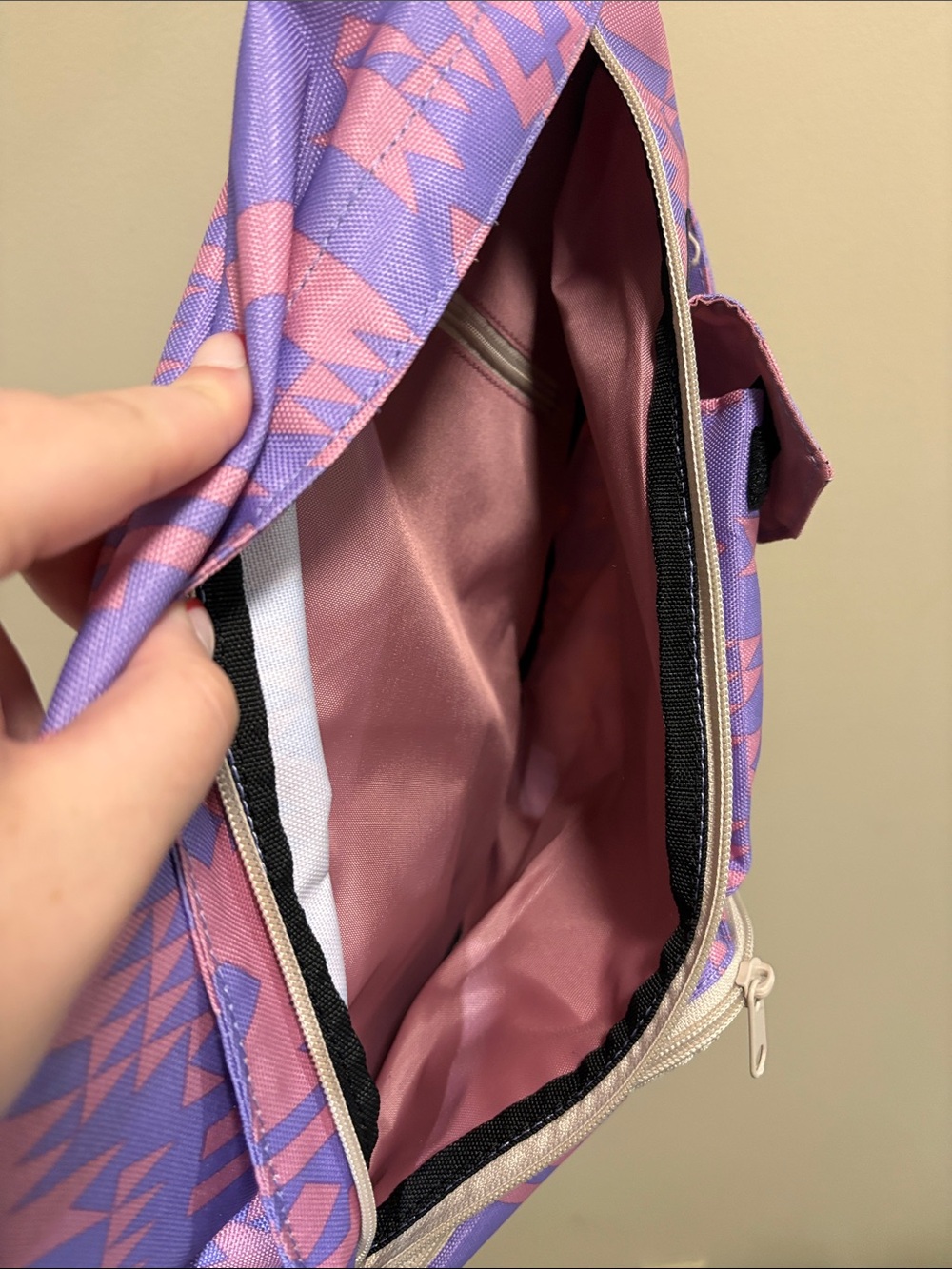 Kavu Pink & Purple Aztec Sling Pack - Picture 3 of 3
